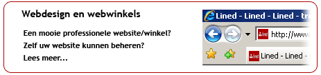Lined webdesign