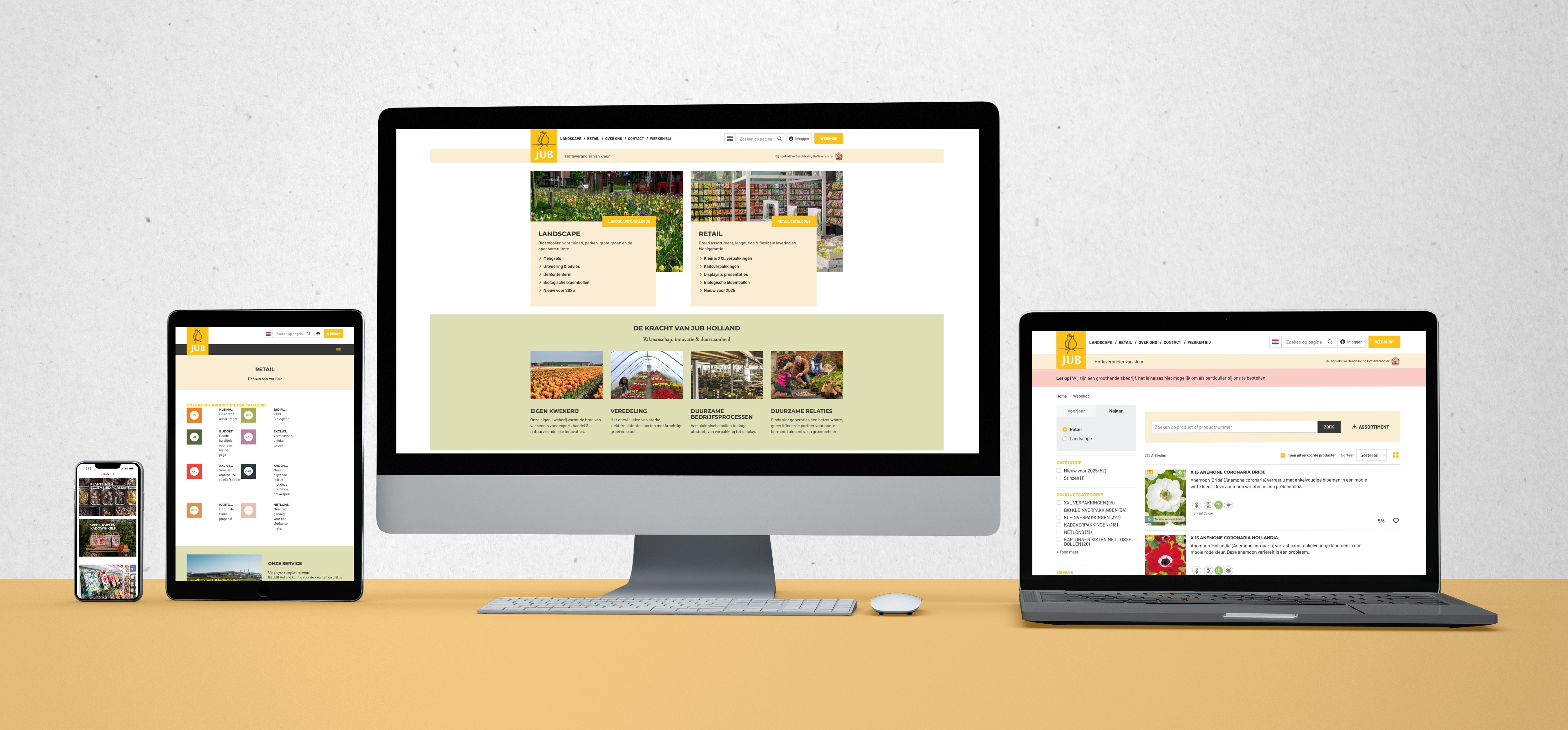 JUB Holland - Schermvoorbeeld 1