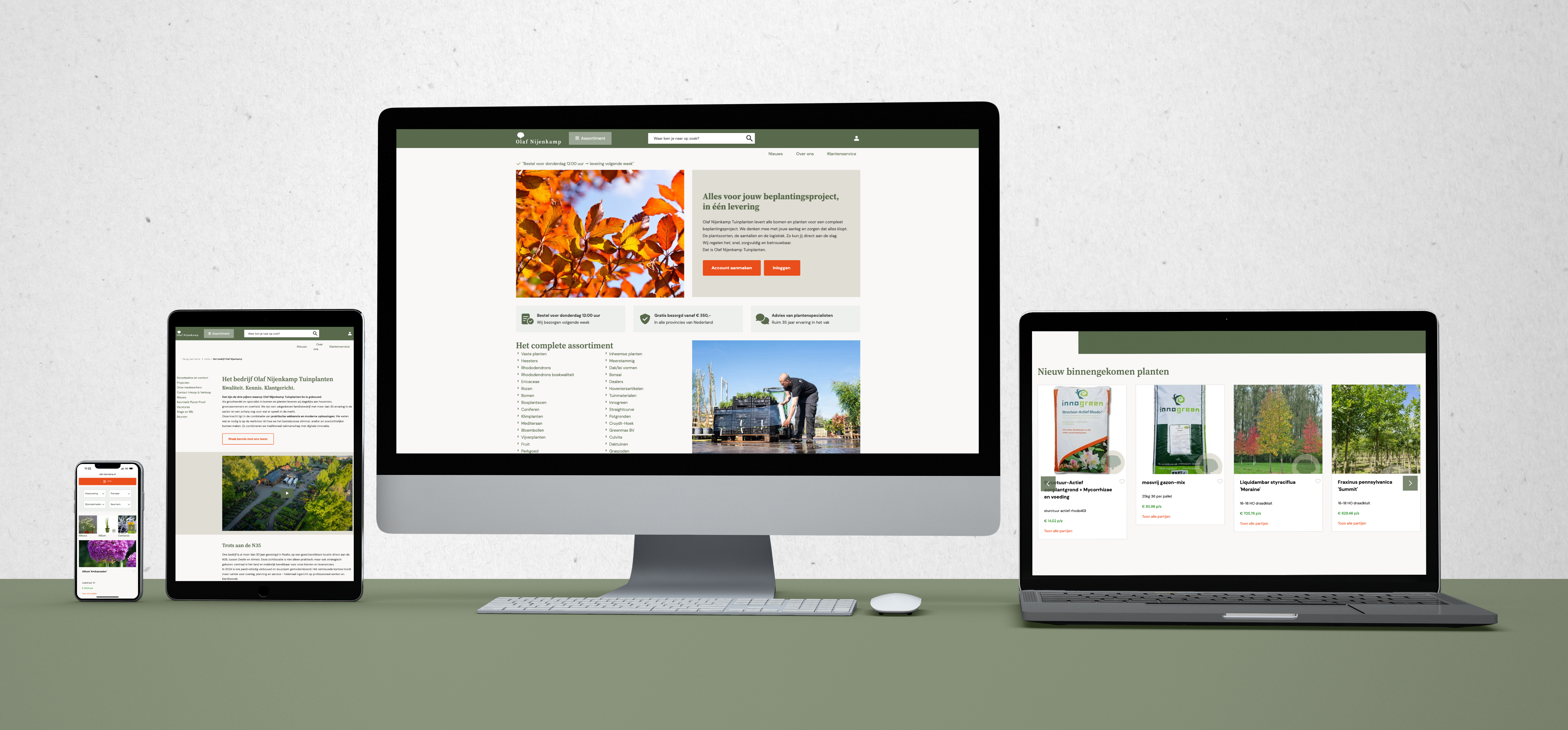 Olaf Nijenkamp, Traditie in groen, vernieuwd met digitale kracht - Schermvoorbeeld 1 Olaf Nijenkamp - Schermvoorbeeld 1