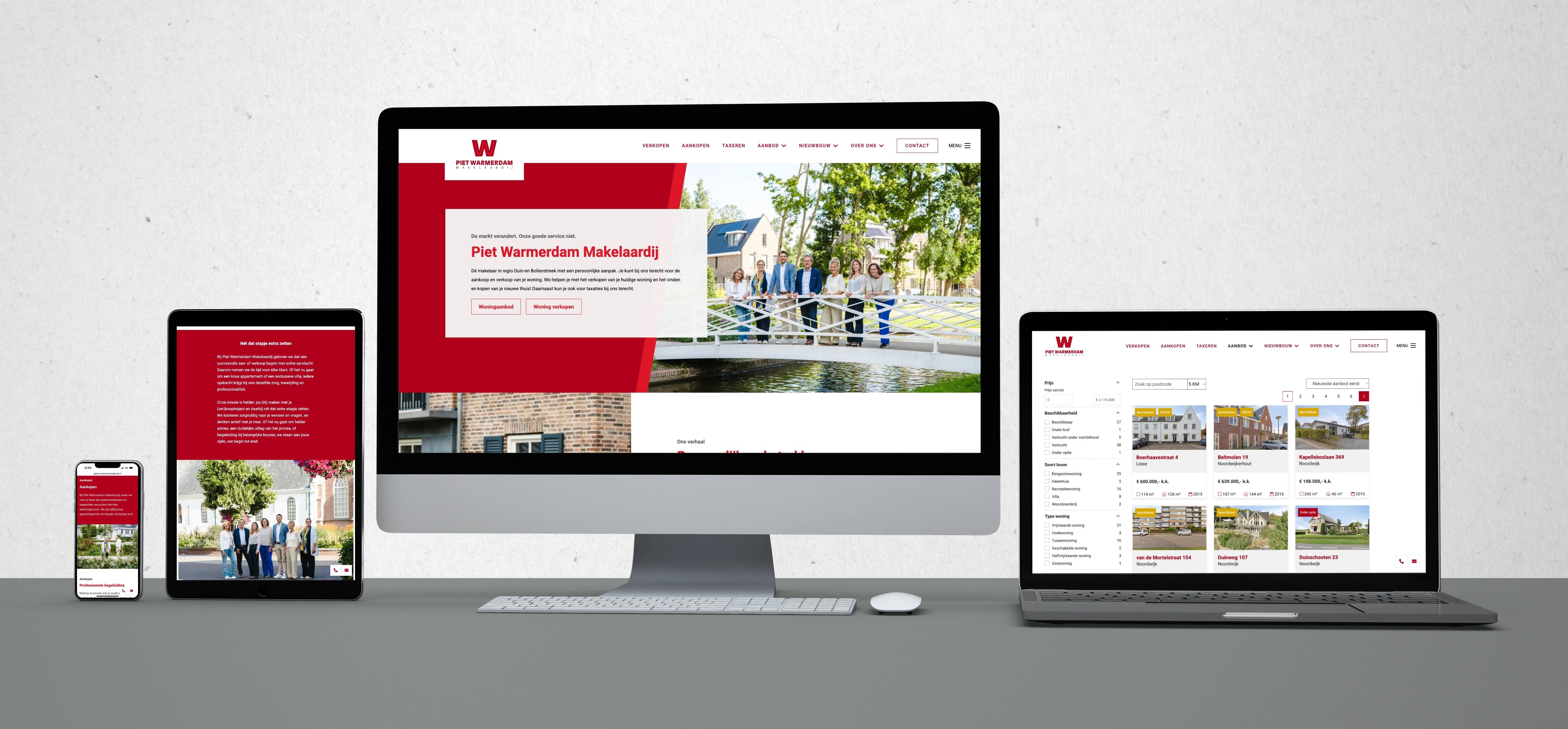 Piet Warmerdam Makelaardij - Schermvoorbeeld 1