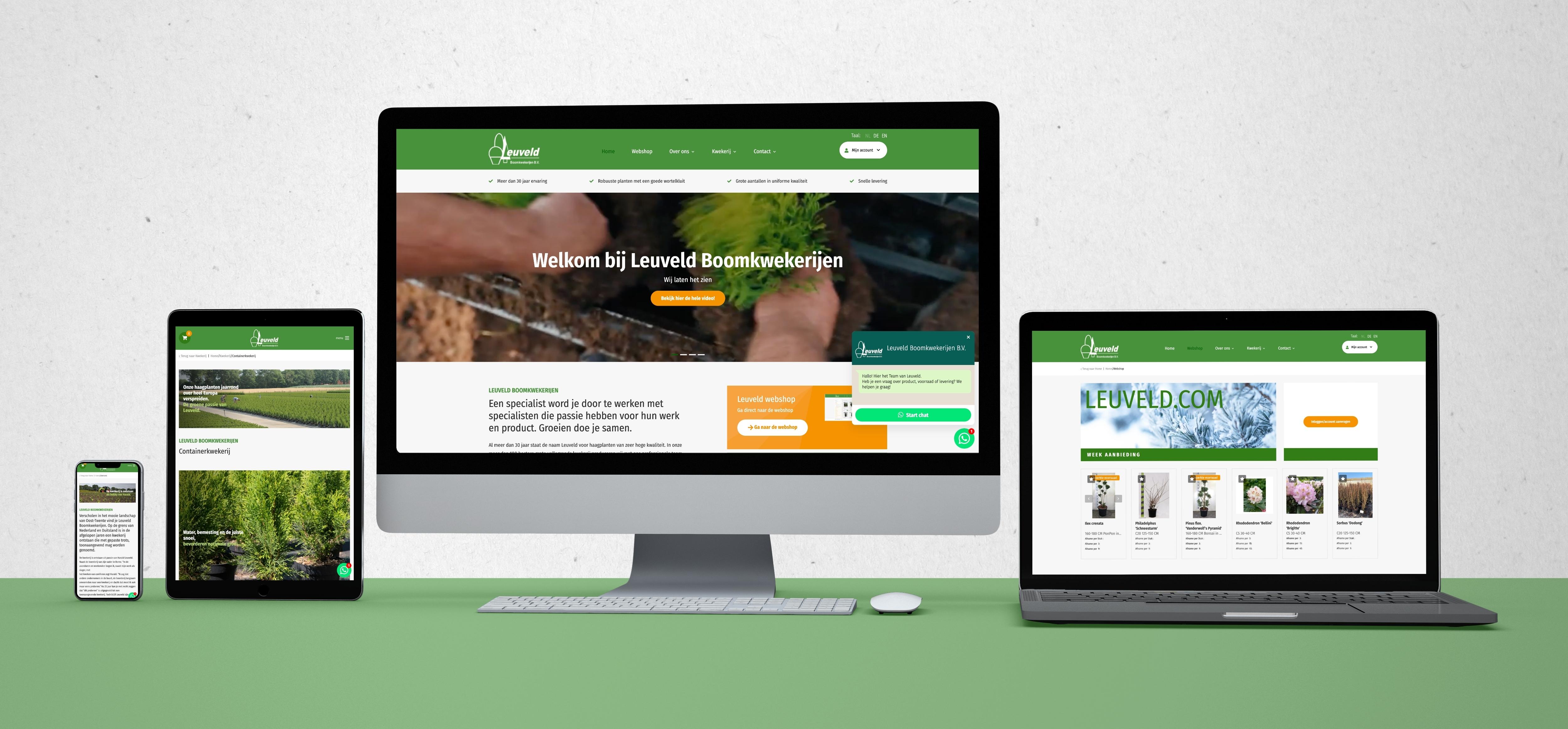 Leuveld, Toekomstbestendige en meertalige webshop en klantenportal - Schermvoorbeeld 1 Leuveld - Schermvoorbeeld 1